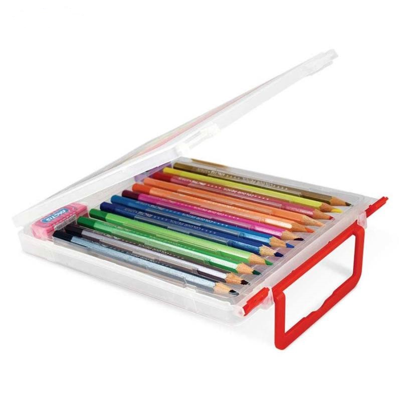 مداد رنگی 12 رنگ فکتیس پلاستیکی ابزار دار