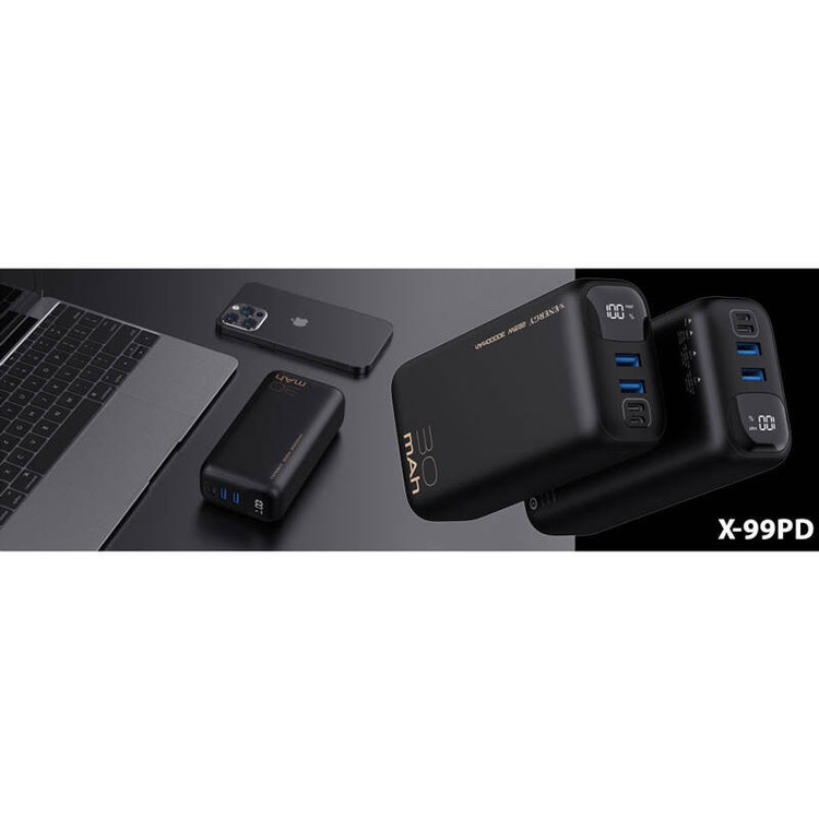 پاوربانک ایکس-انرژی مدل X-99PD QC3 PD 22.5W ظرفیت 30000 میلی آمپرساعت